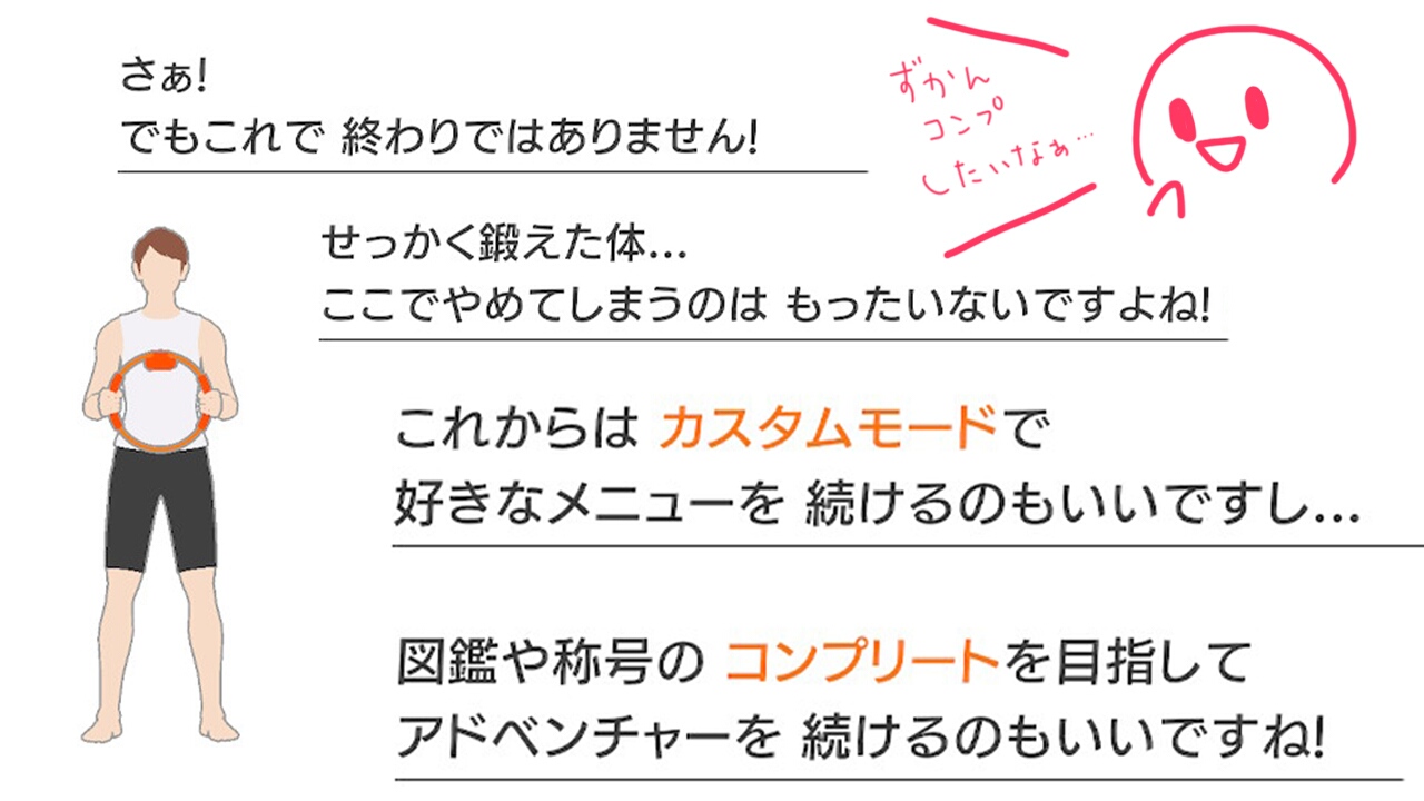 リングフィットアドベンチャー筋トレ記11_アドベンチャーモードクリア後の楽しみ方